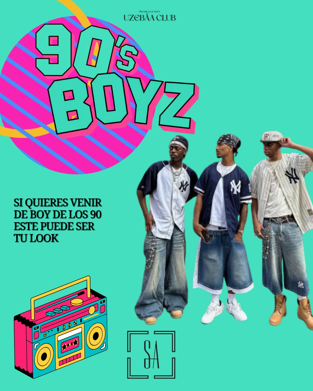 Inspiración 90's Boyz para chicos